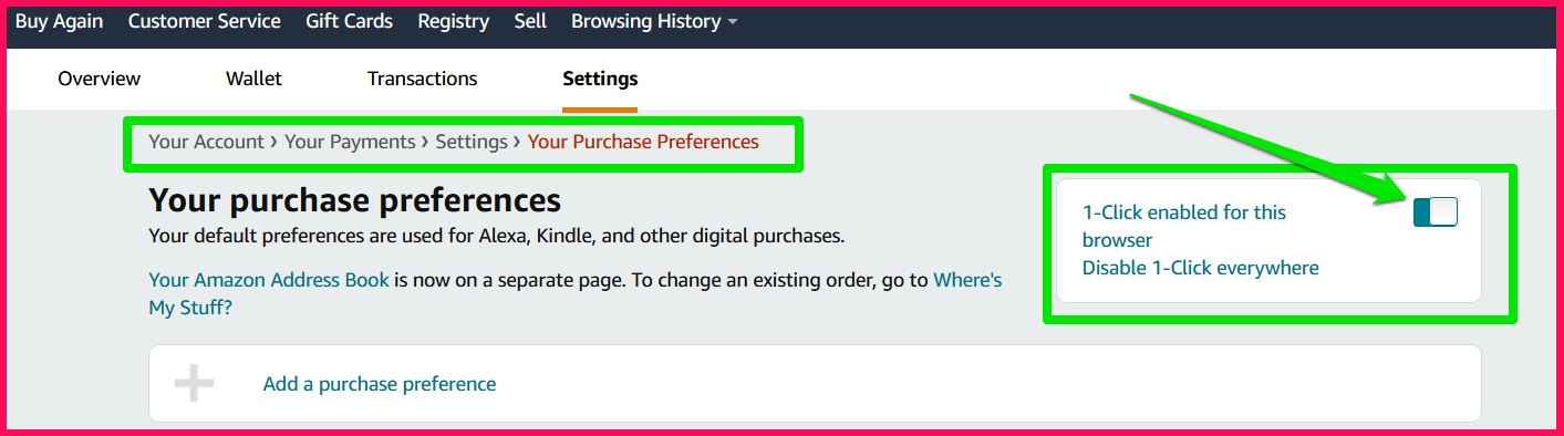 Amazon Purchase References
