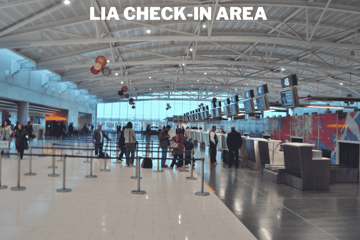 Check in area Larnaca International Airport