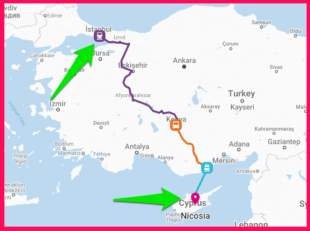 Ferry from Turkey to Cyprus