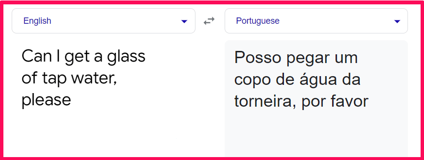 How do I order tap water in restaurants