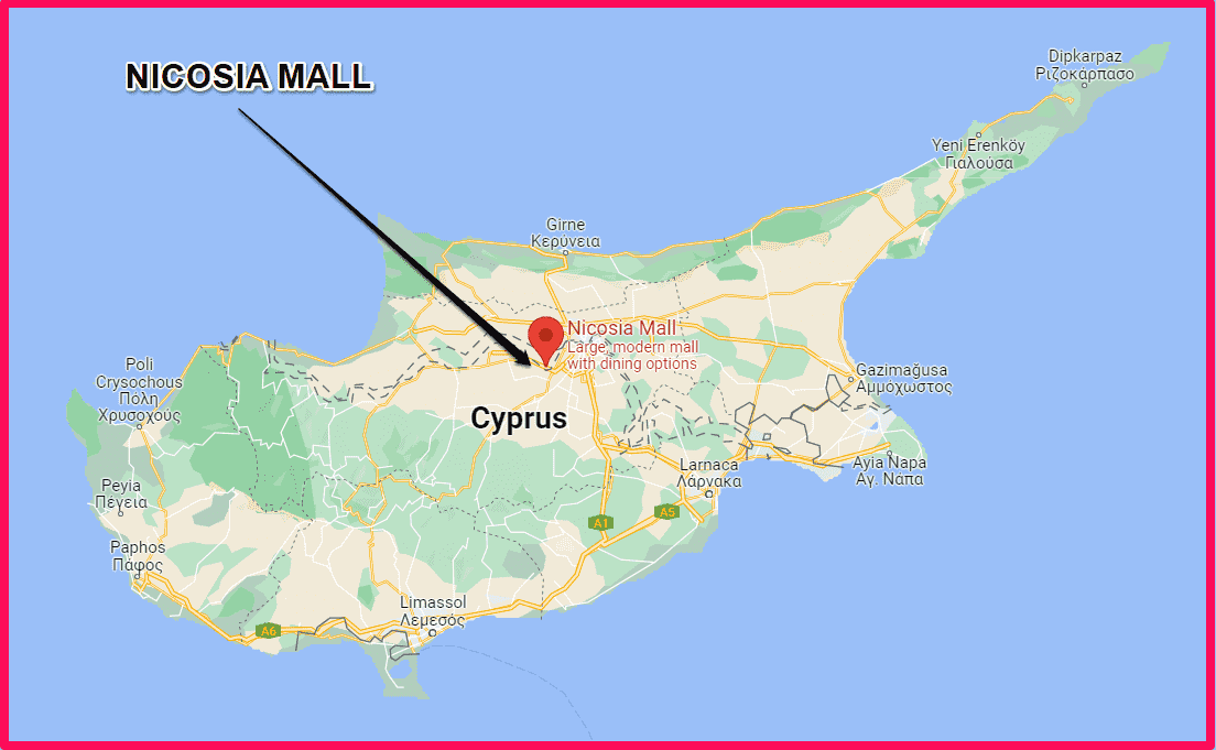 Location of Nicosia Mall
