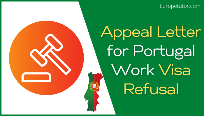 Appeal Letter for Portugal Work Visa Refusal
