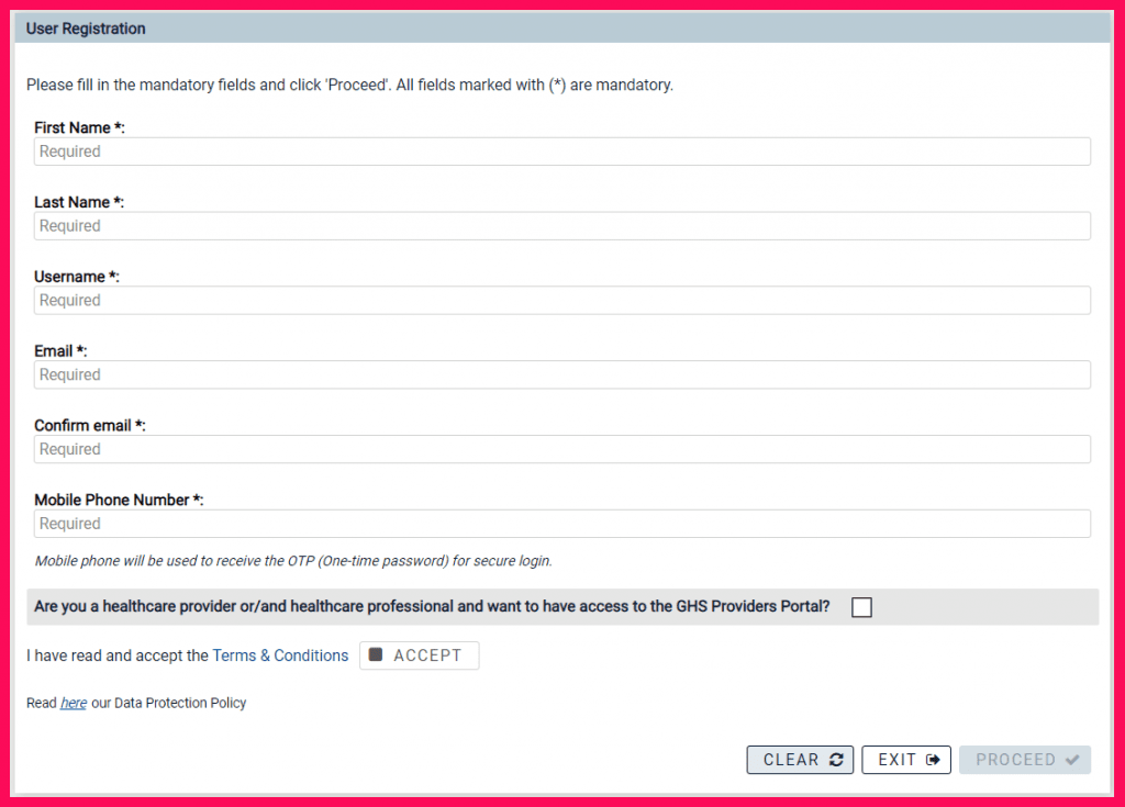 HIO User Registration Form
